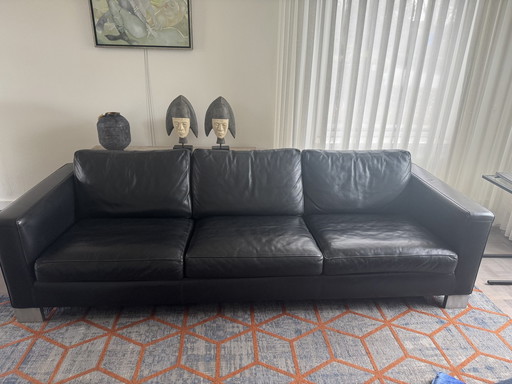 Beautiful Italian Leather Sofa (3-4 Seater) Brand Molinari