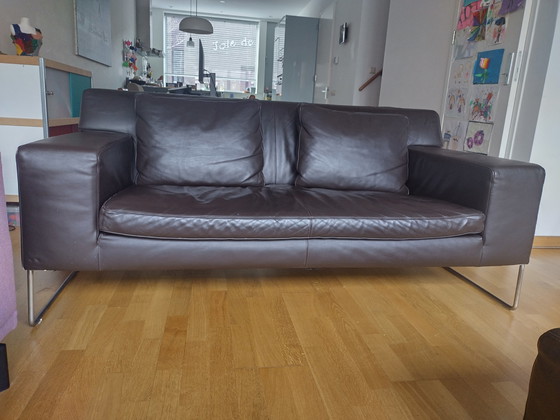 Image 1 of Molinari two-seater sofa with footstool