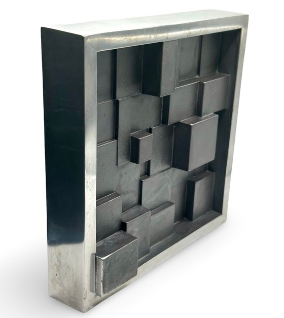 Image 1 of Scultura d'epoca • Posacenere • Max Seidenfaden • Sds • Alluminio e acciaio • 1975