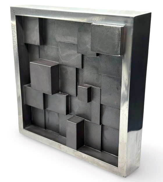 Image 1 of Scultura d'epoca • Posacenere • Max Seidenfaden • Sds • Alluminio e acciaio • 1975