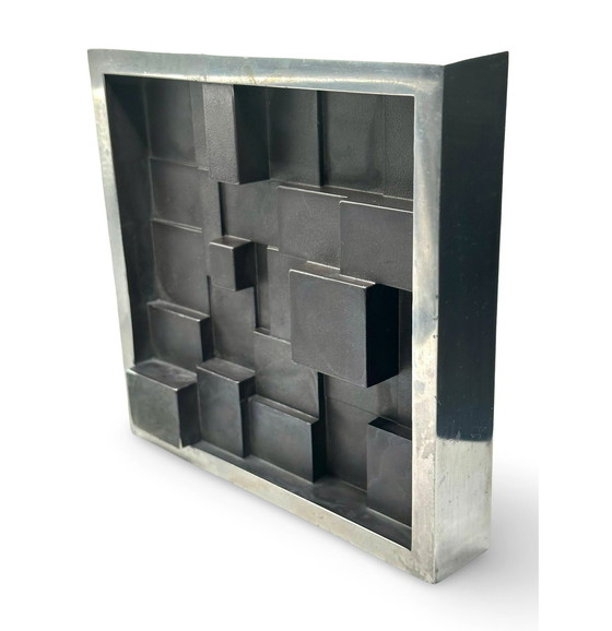 Image 1 of Scultura d'epoca • Posacenere • Max Seidenfaden • Sds • Alluminio e acciaio • 1975