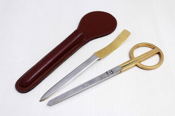 Image 1 of Letter Opener and Scissors Solingen 1970