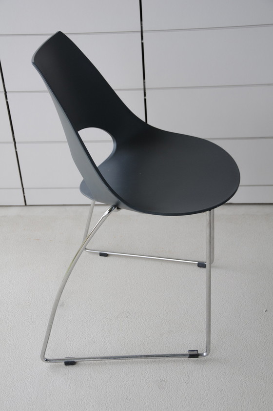 Image 1 of 4x Bontempi Shark dining chairs