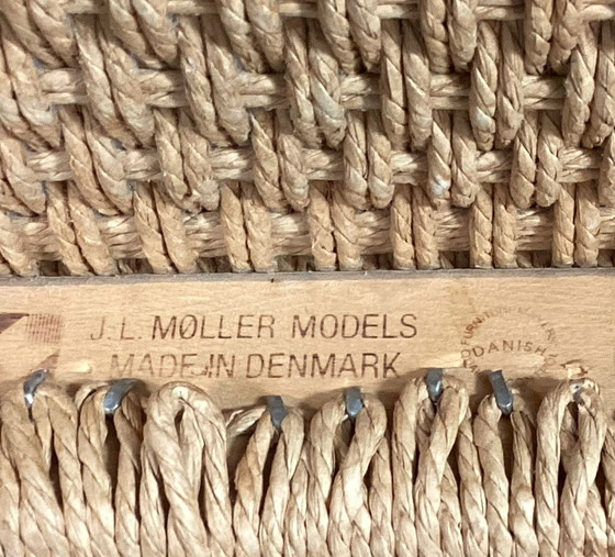 Image 1 of 4 Niels Otto Moller model 84, Danish Design Papercord with Soaped Oak