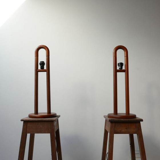 Image 1 of Pair of vintage table lamps by LYS, Denmark 1960