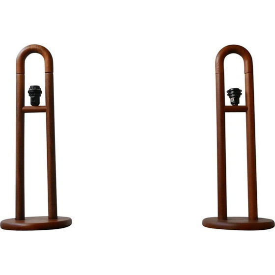 Image 1 of Pair of vintage table lamps by LYS, Denmark 1960