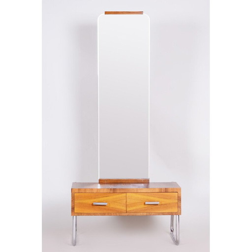 Specchio da toeletta vintage Bauhaus, Repubblica Ceca, anni '30