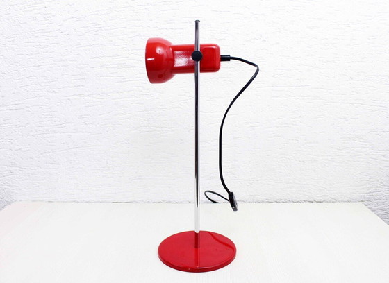 Image 1 of Red Metal Desk Lamp From The 70S