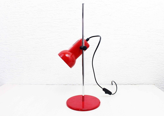 Image 1 of Red Metal Desk Lamp From The 70S