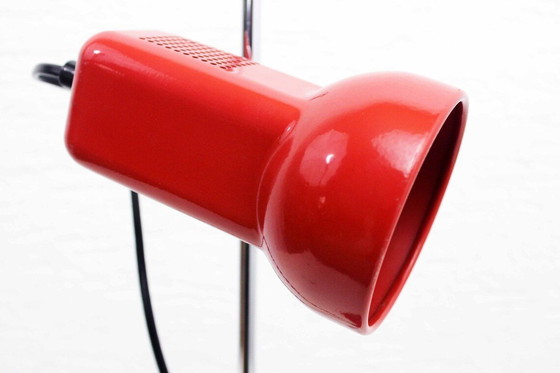 Image 1 of Red Metal Desk Lamp From The 70S