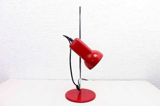 Image 1 of Red Metal Desk Lamp From The 70S