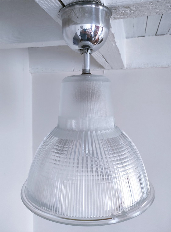 Image 1 of Sospensione in vetro industriale Holophane