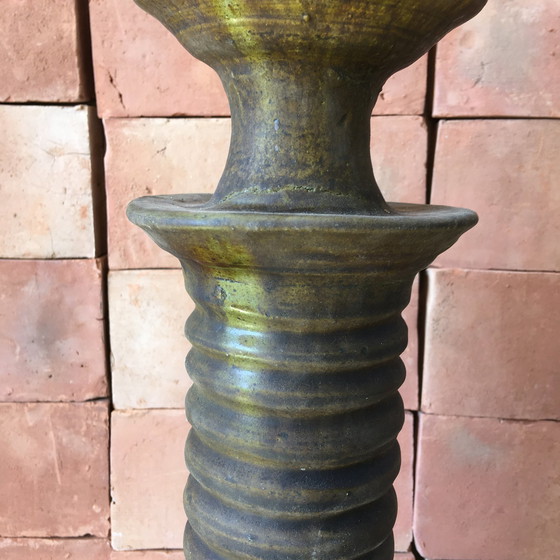 Image 1 of Tamegroute Pottery Candlestick