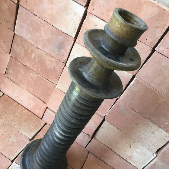 Image 1 of Tamegroute Pottery Candlestick