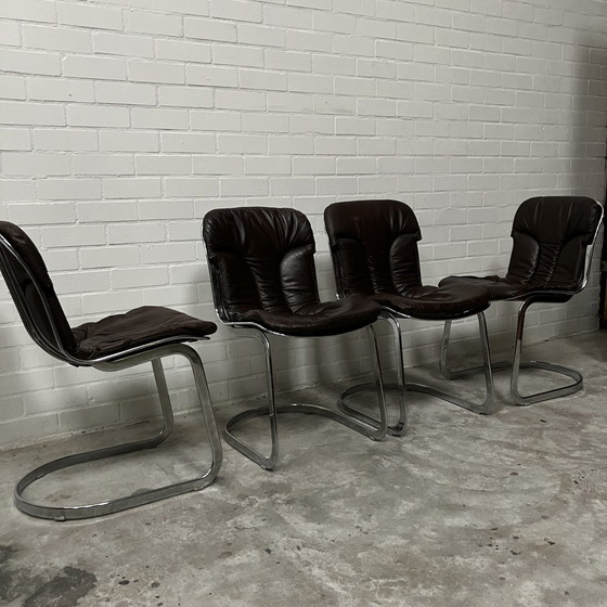 Image 1 of 4X Cidue Italia Chair Design Willy Rizzo