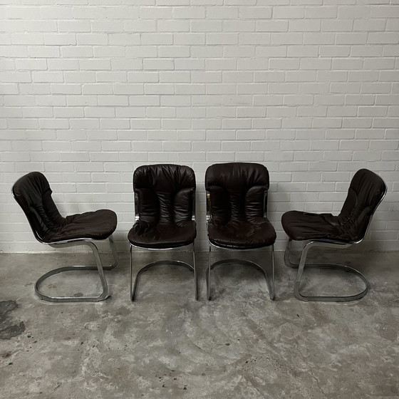 Image 1 of 4X Cidue Italia Chair Design Willy Rizzo