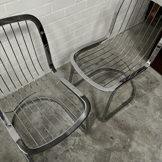 Image 1 of 4X Cidue Italia Chair Design Willy Rizzo