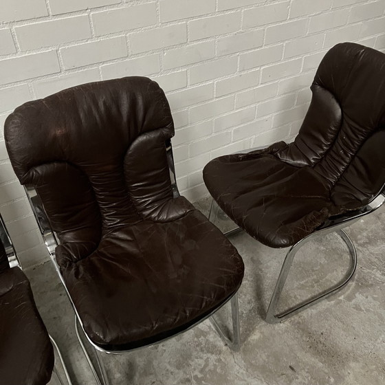 Image 1 of 4X Cidue Italia Chair Design Willy Rizzo