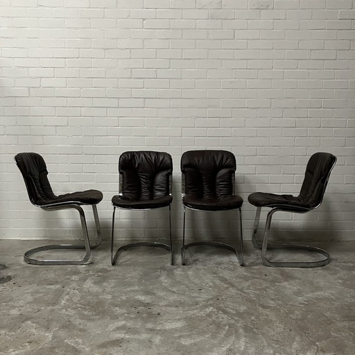 4X Cidue Italia Chair Design Willy Rizzo