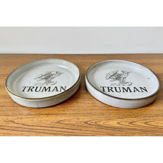Image 1 of Pair of vintage dishes for Truman Brewer, UK 1980