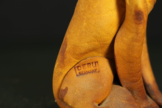 Image 1 of Deru Leather Crafted Set Of 9 Animals, Germany 1960S