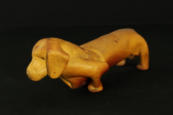 Image 1 of Deru Leather Crafted Set Of 9 Animals, Germany 1960S