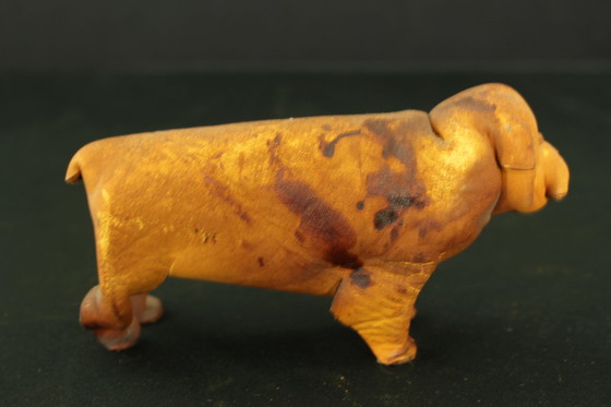 Image 1 of Deru Leather Crafted Set Of 9 Animals, Germany 1960S