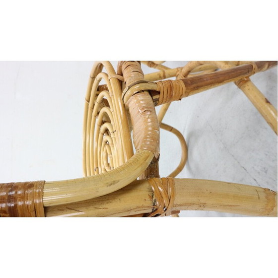Image 1 of Pair of vintage bamboo chairs attributed to Eddie Hoekstra, 1960