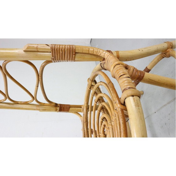 Image 1 of Pair of vintage bamboo chairs attributed to Eddie Hoekstra, 1960