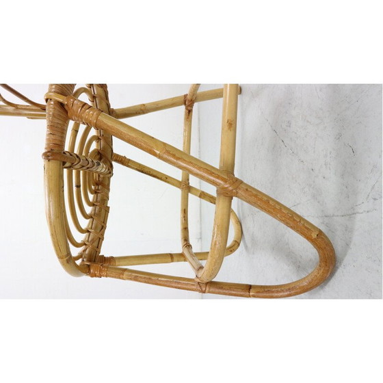 Image 1 of Pair of vintage bamboo chairs attributed to Eddie Hoekstra, 1960