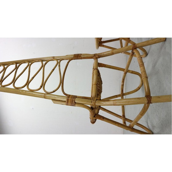Image 1 of Pair of vintage bamboo chairs attributed to Eddie Hoekstra, 1960
