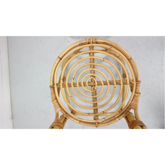 Image 1 of Pair of vintage bamboo chairs attributed to Eddie Hoekstra, 1960