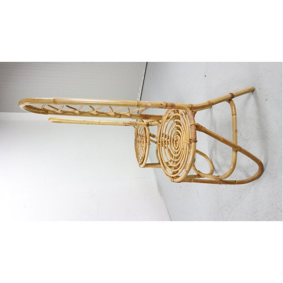 Image 1 of Pair of vintage bamboo chairs attributed to Eddie Hoekstra, 1960