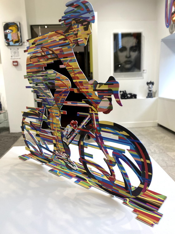 Image 1 of David Gerstein' metal sculpture "Champion"