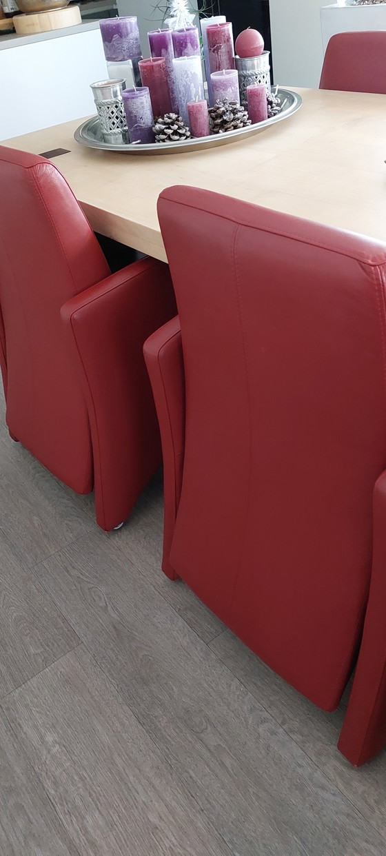 Image 1 of 6 Leather, Adjustable, Mobile Armchairs