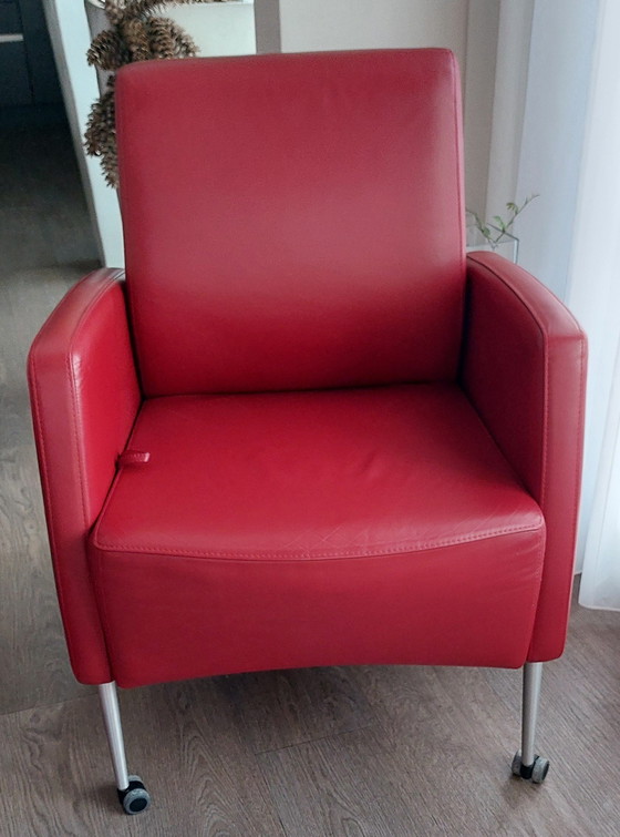 Image 1 of 6 Leather, Adjustable, Mobile Armchairs