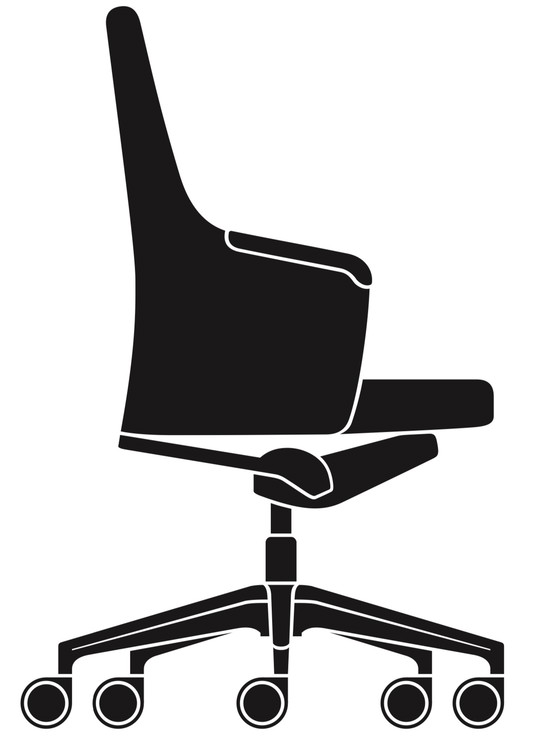 Image 1 of Sedus Silent Rush office chair black leather