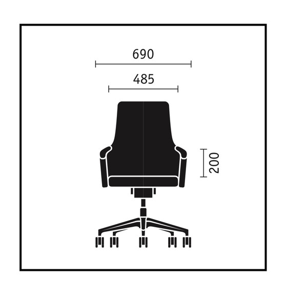 Image 1 of Sedus Silent Rush office chair black leather