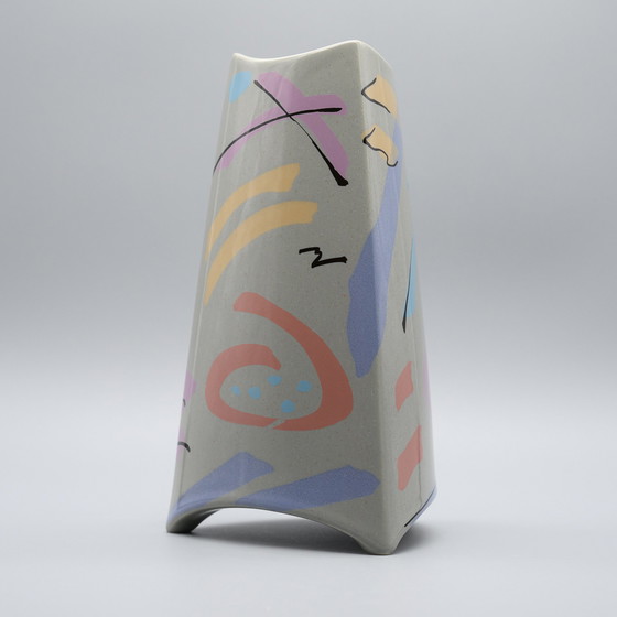 Image 1 of Rosenthal studio-linie FLASH Iconic Vase Dorothy Hafner 80s MEMPHIS Era H23cm