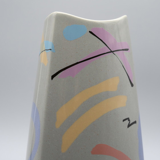 Image 1 of Rosenthal studio-linie FLASH Iconic Vase Dorothy Hafner 80s MEMPHIS Era H23cm