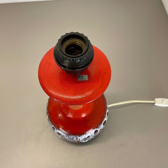 Image 1 of Lampada da tavolo vintage in ceramica lavica colorata di Jasba Ceramics, Germania, anni '70