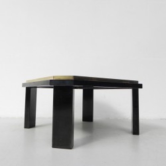 Image 1 of Fedam coffee table Hollywood Regency marble in steel frame