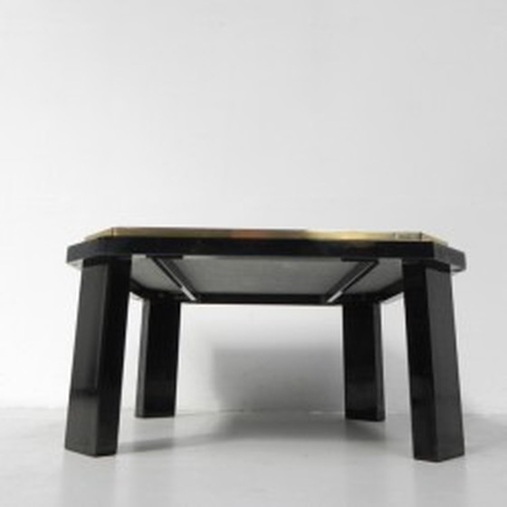 Image 1 of Fedam coffee table Hollywood Regency marble in steel frame