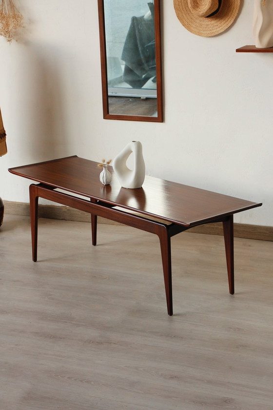 Image 1 of Long Afromosia Coffee Table By John Herbert For A.Younger Ltd