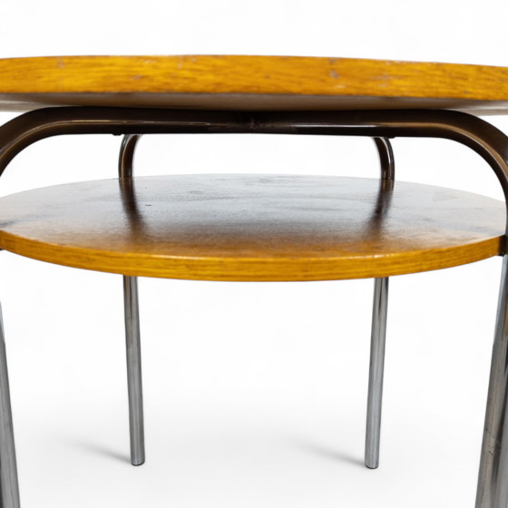 Image 1 of Bauhaus Tubular Steel Table By Petr Vichr, 1930S