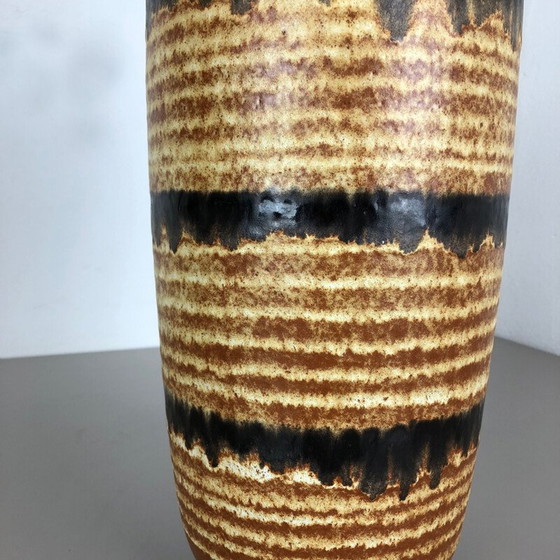 Image 1 of Vaso da terra vintage in ceramica Fat Lava Multi-Color 517-45 di Scheurich, 1970