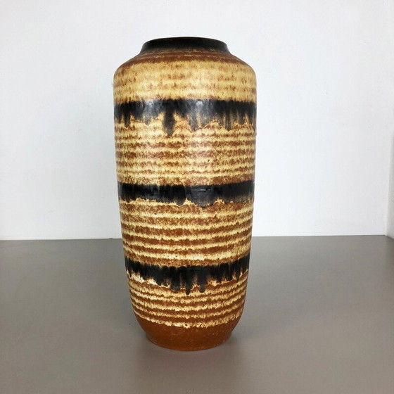 Image 1 of Vaso da terra vintage in ceramica Fat Lava Multi-Color 517-45 di Scheurich, 1970