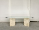 Mesa de centro de travertino