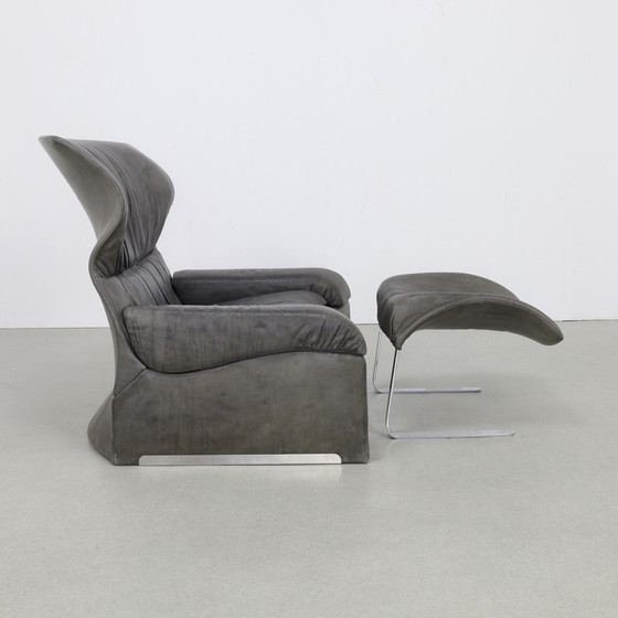 Image 1 of Fauteuil en cuir Saporiti