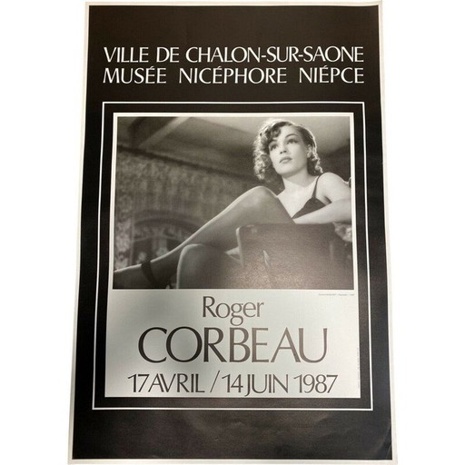 Póster vintage Roger Corbeau de Simone Signoret, 1987